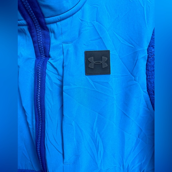UNDER ARMOUR youth XL blue fleece jacket - Picture 5 of 6